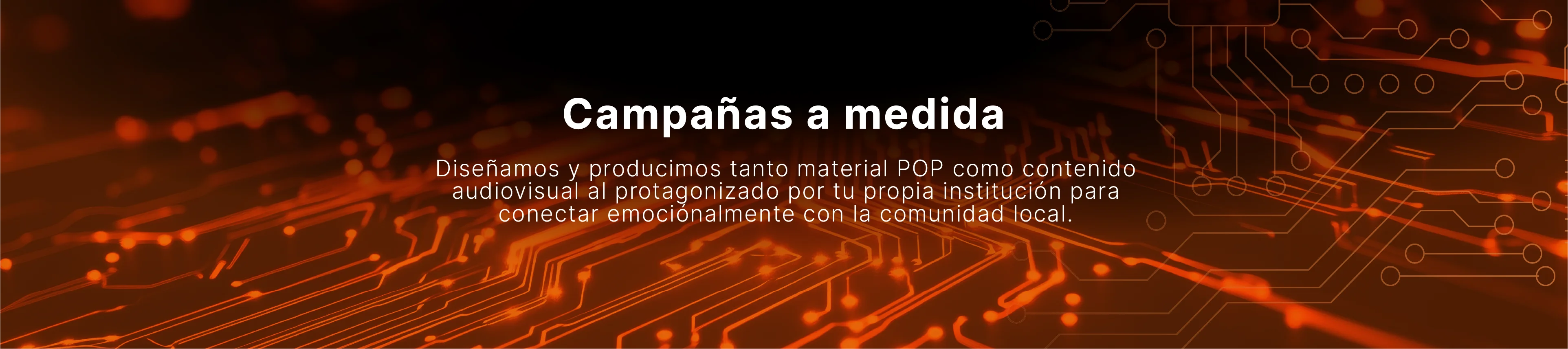 Campañas a medida de FundPay con circuitos digitales iluminados